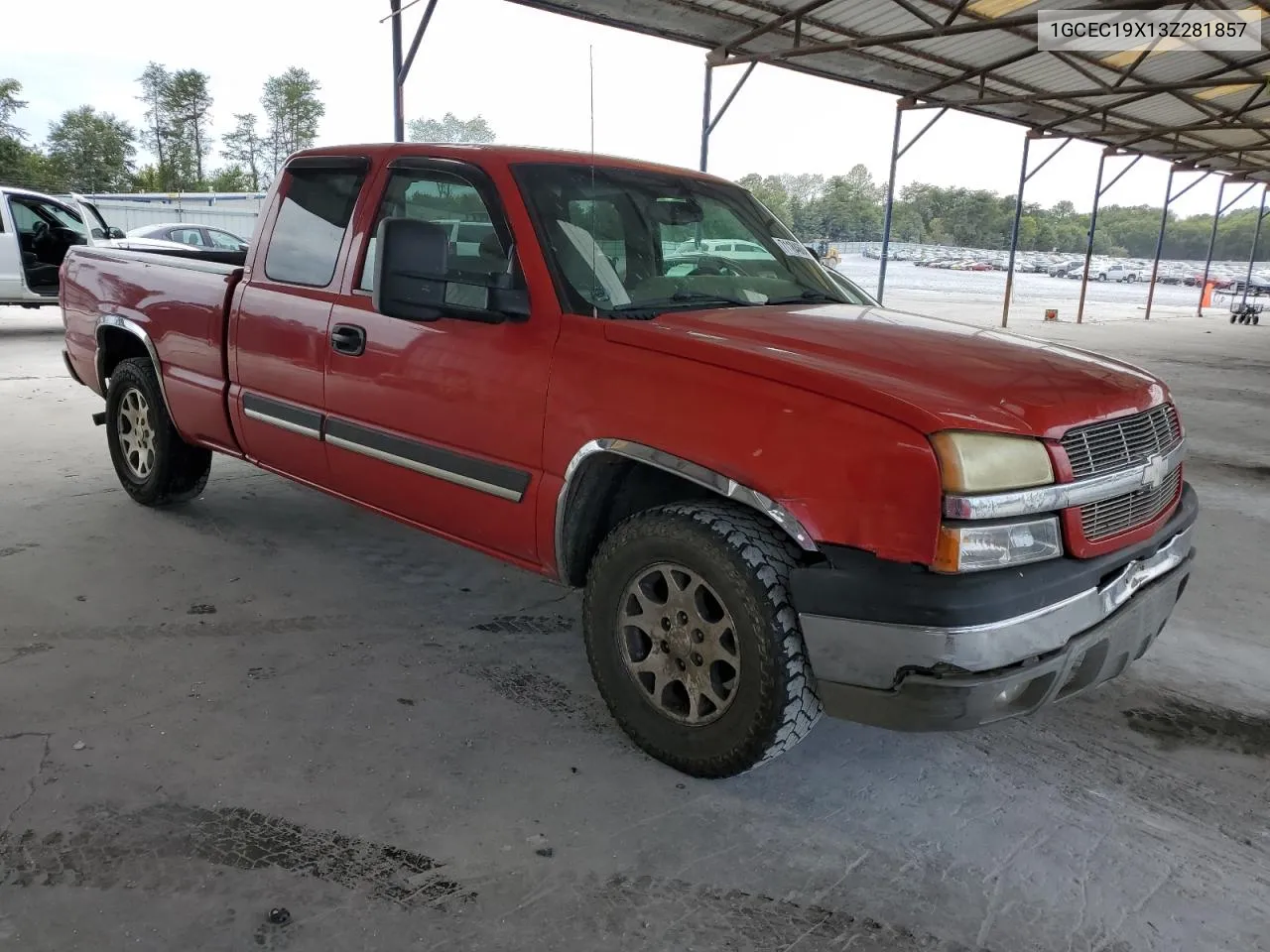 2003 Chevrolet Silverado C1500 VIN: 1GCEC19X13Z281857 Lot: 71184664