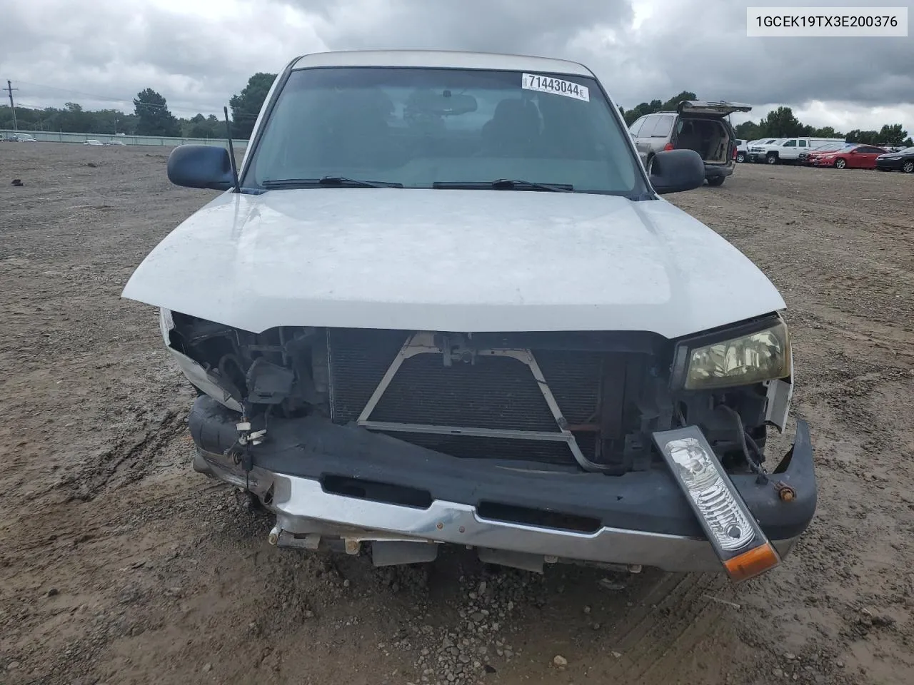 2003 Chevrolet Silverado K1500 VIN: 1GCEK19TX3E200376 Lot: 71443044