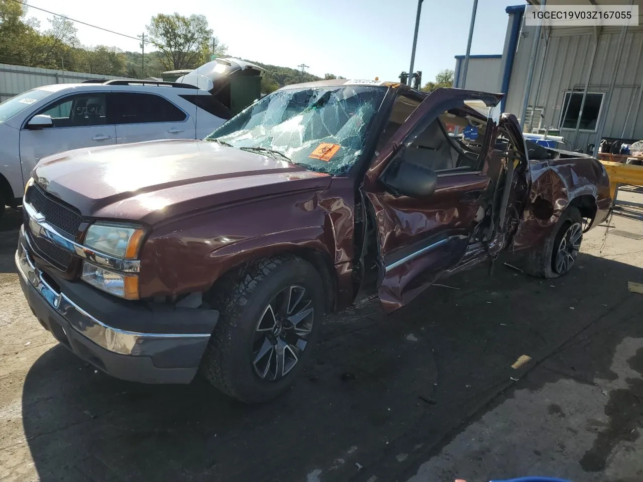 2003 Chevrolet Silverado C1500 VIN: 1GCEC19V03Z167055 Lot: 71572794