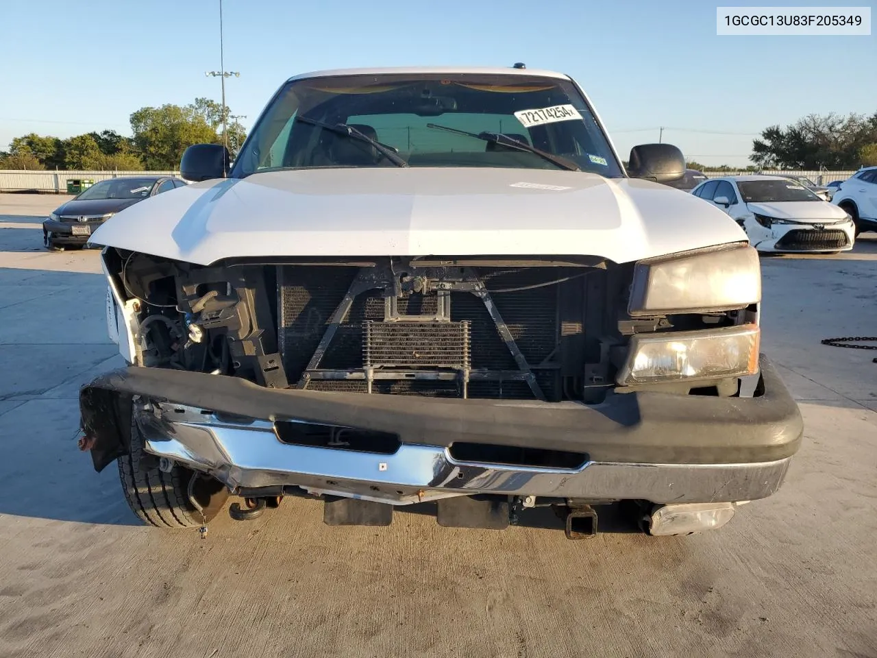 2003 Chevrolet Silverado C1500 Heavy Duty VIN: 1GCGC13U83F205349 Lot: 72174254