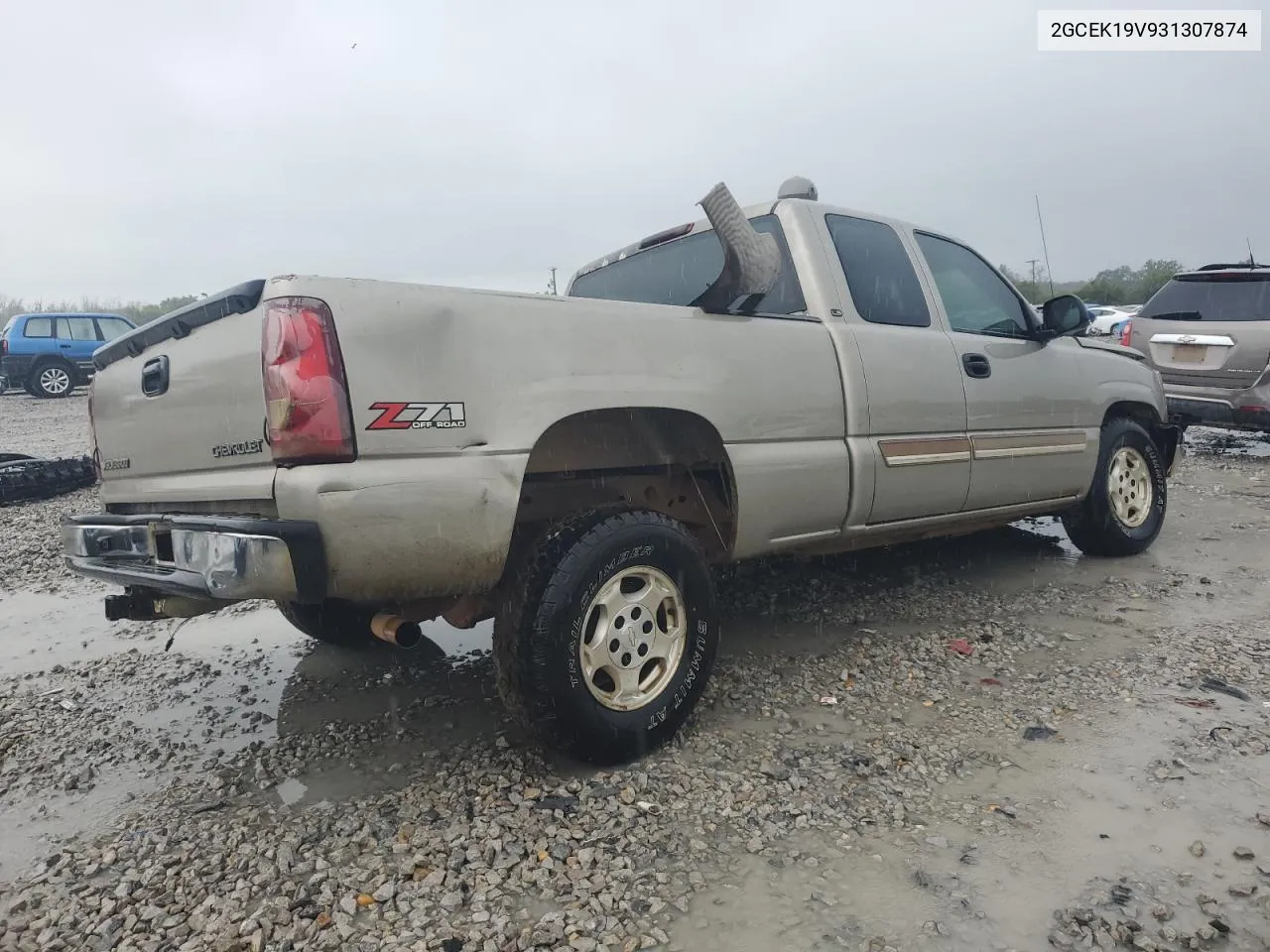 2003 Chevrolet Silverado K1500 VIN: 2GCEK19V931307874 Lot: 72713284