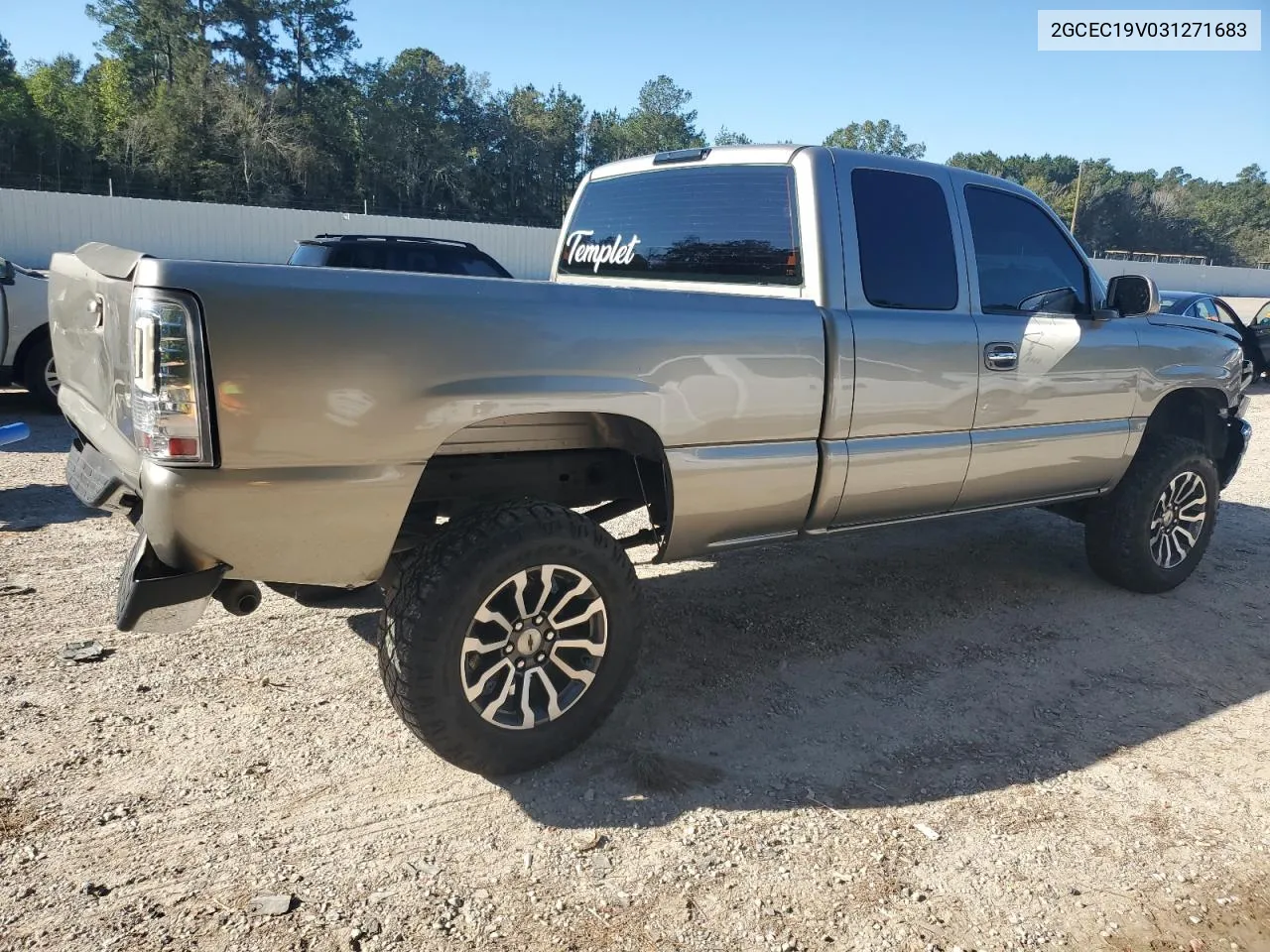 2003 Chevrolet Silverado C1500 VIN: 2GCEC19V031271683 Lot: 72743004