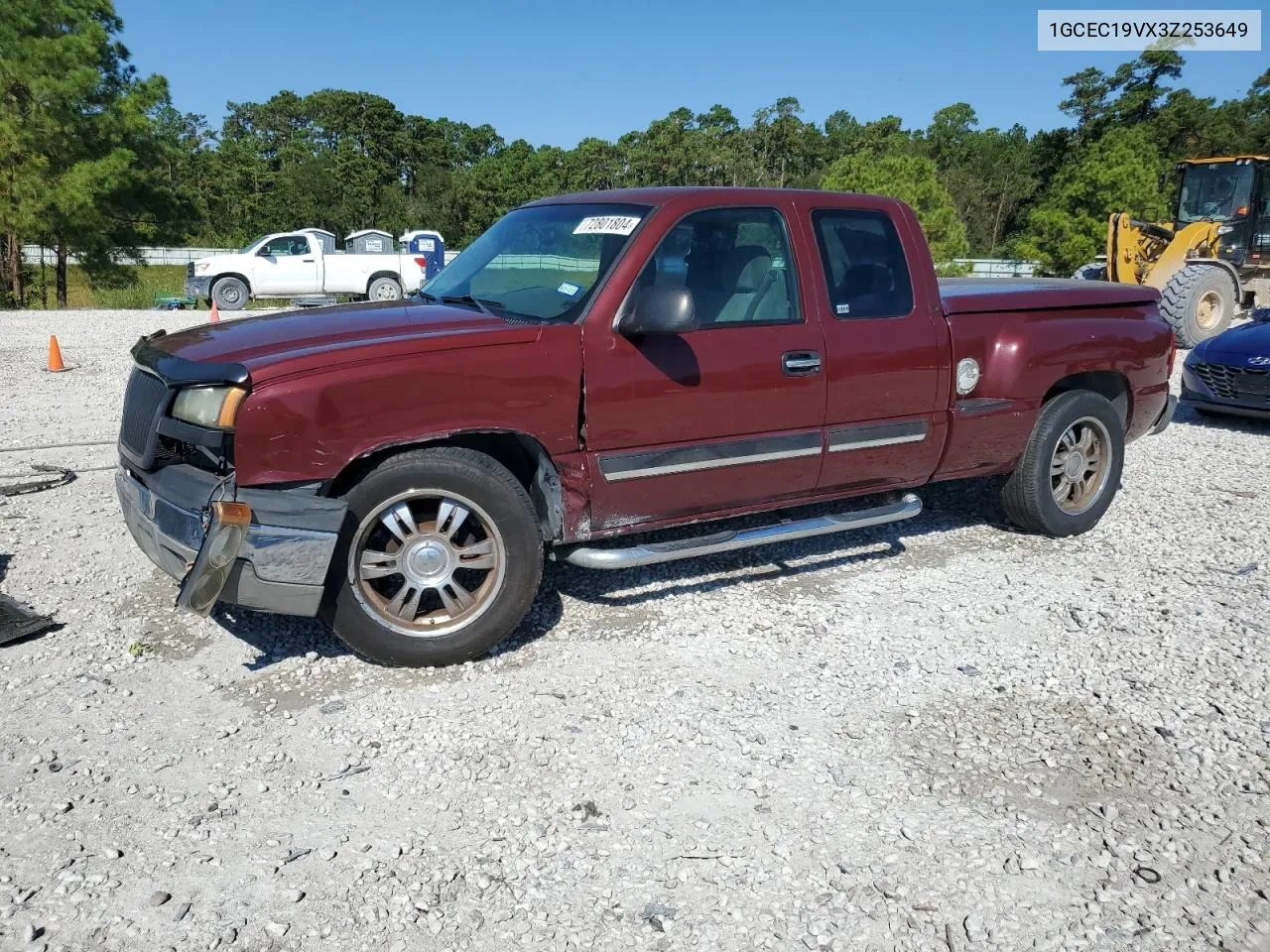 2003 Chevrolet Silverado C1500 VIN: 1GCEC19VX3Z253649 Lot: 72801804