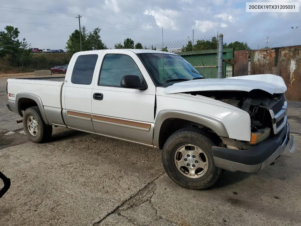 2003 Chevrolet Silverado K1500 VIN: 2GCEK19TX31205031 Lot: 72895414