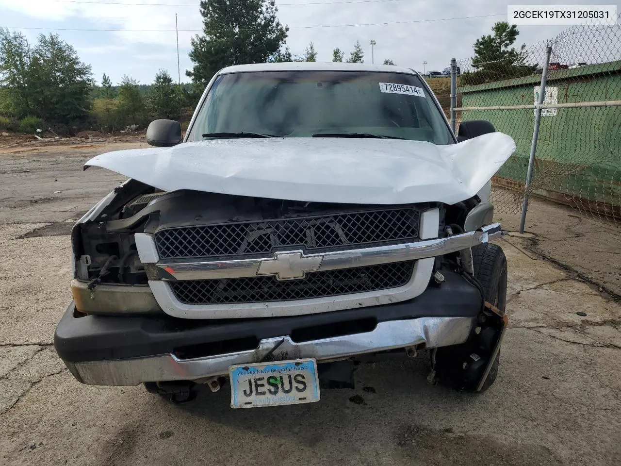 2003 Chevrolet Silverado K1500 VIN: 2GCEK19TX31205031 Lot: 72895414