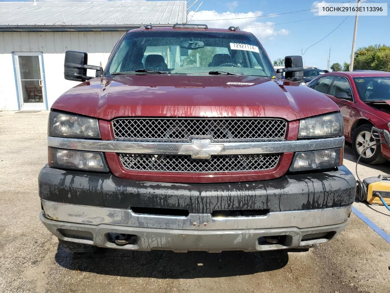 2003 Chevrolet Silverado K2500 Heavy Duty VIN: 1GCHK29163E113396 Lot: 72927174