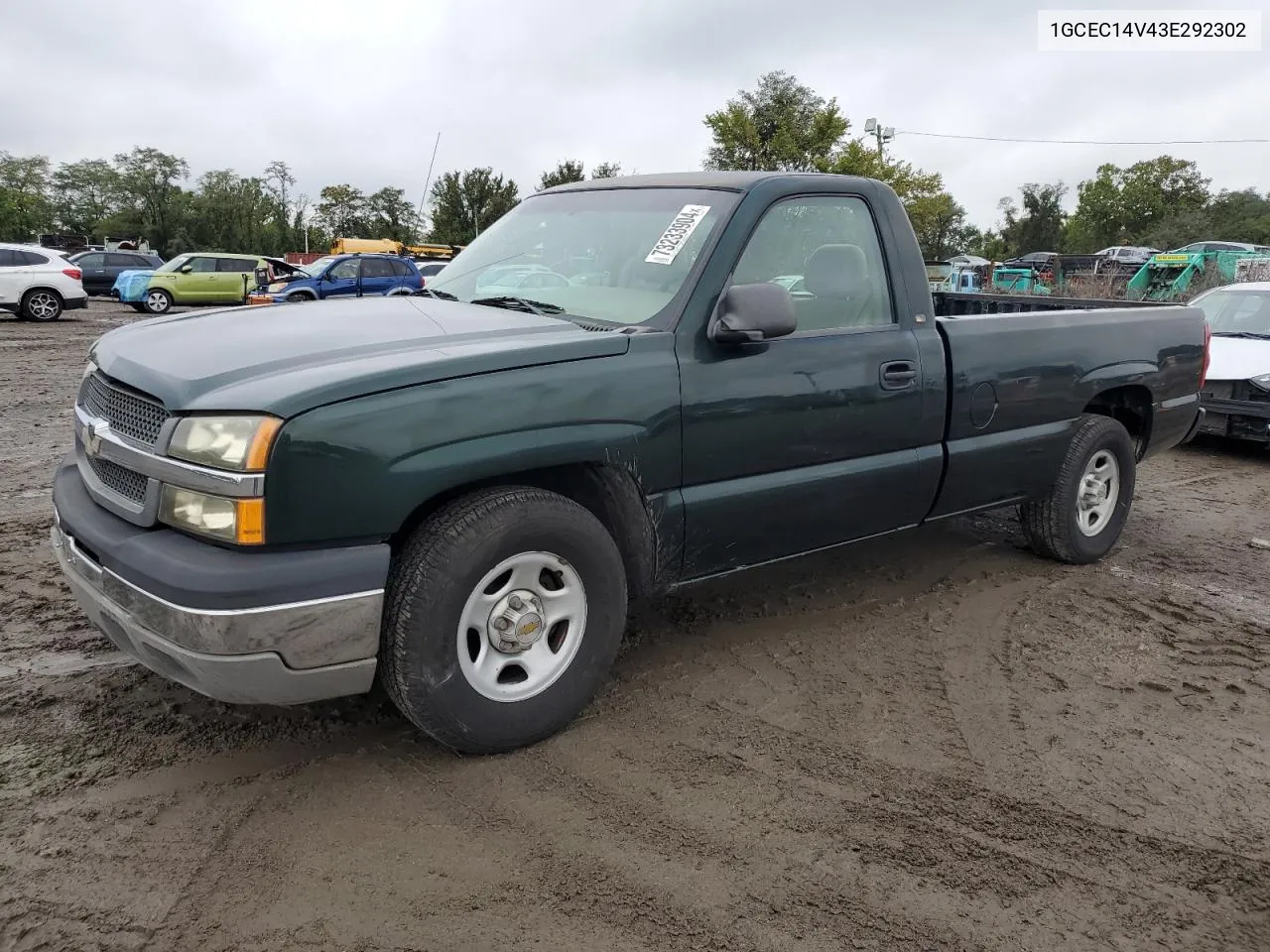 2003 Chevrolet Silverado C1500 VIN: 1GCEC14V43E292302 Lot: 73233904