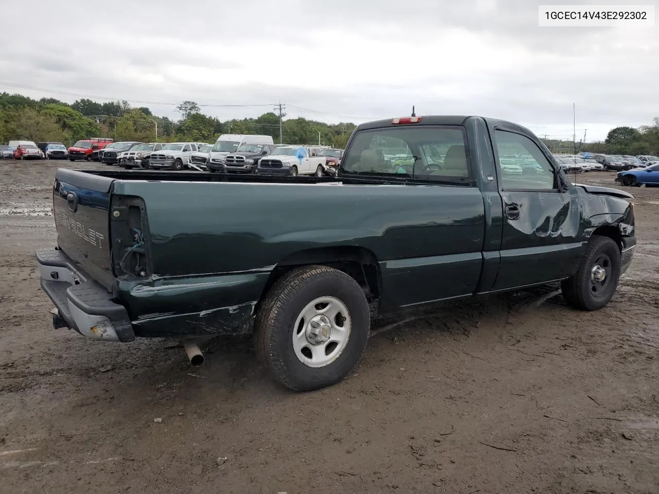 2003 Chevrolet Silverado C1500 VIN: 1GCEC14V43E292302 Lot: 73233904