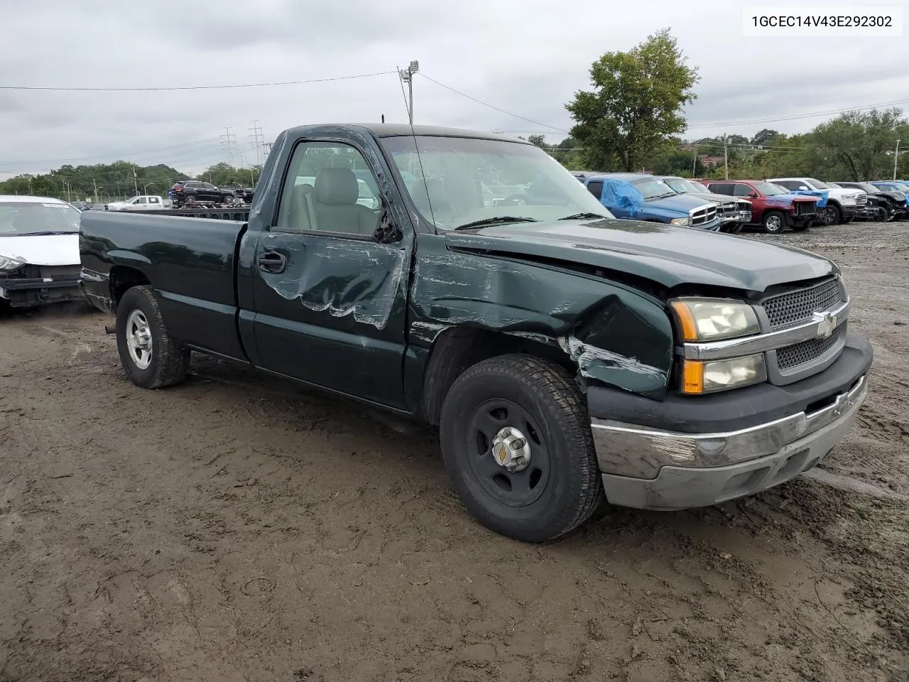 2003 Chevrolet Silverado C1500 VIN: 1GCEC14V43E292302 Lot: 73233904