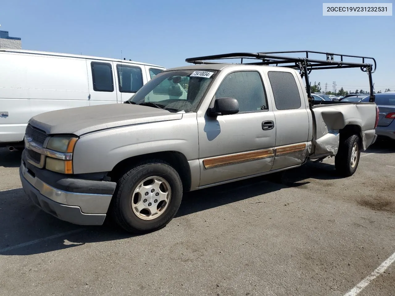 2003 Chevrolet Silverado C1500 VIN: 2GCEC19V231232531 Lot: 73410034