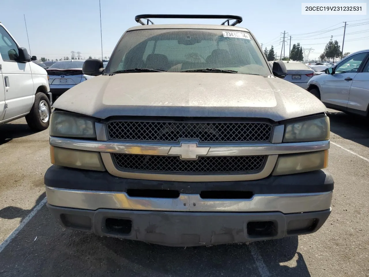 2003 Chevrolet Silverado C1500 VIN: 2GCEC19V231232531 Lot: 73410034