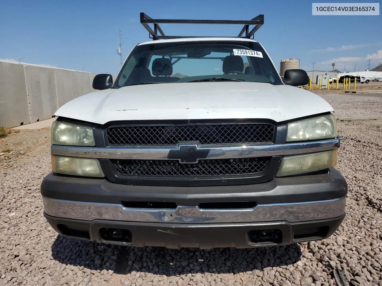 2003 Chevrolet Silverado C1500 VIN: 1GCEC14V03E365374 Lot: 73591374