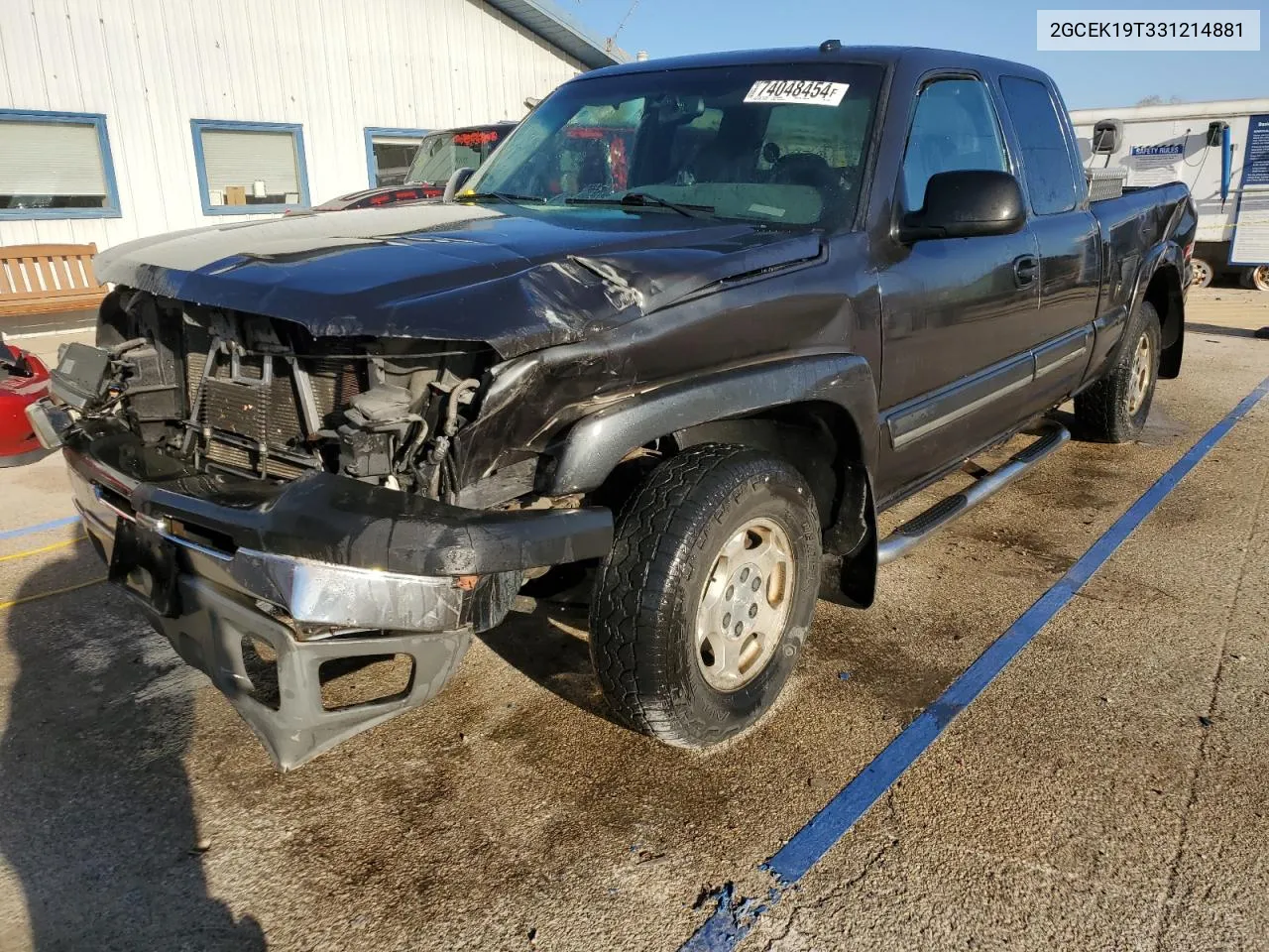 2003 Chevrolet Silverado K1500 VIN: 2GCEK19T331214881 Lot: 74048454