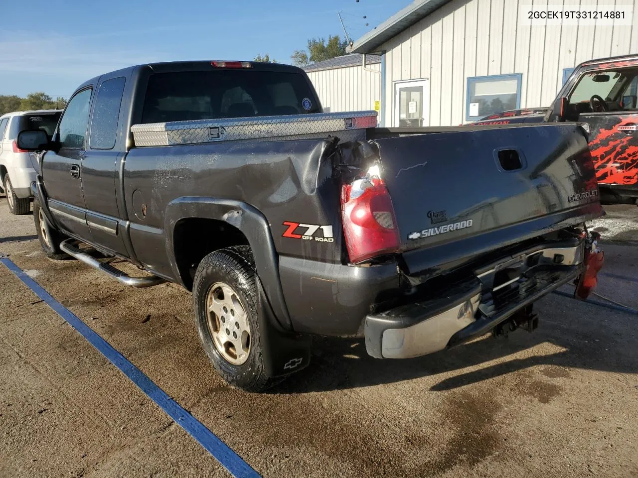 2003 Chevrolet Silverado K1500 VIN: 2GCEK19T331214881 Lot: 74048454