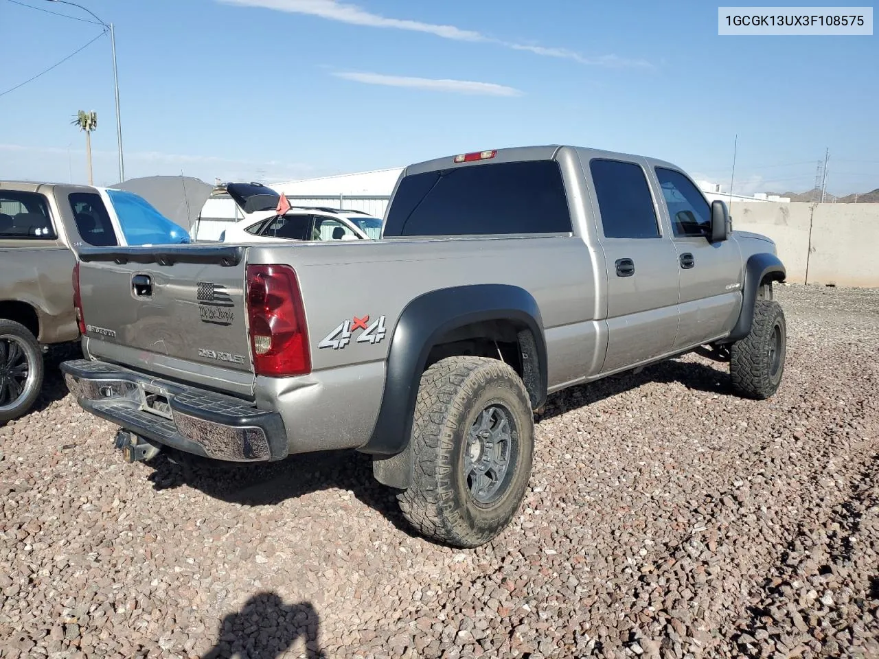 2003 Chevrolet Silverado K1500 Heavy Duty VIN: 1GCGK13UX3F108575 Lot: 74129704