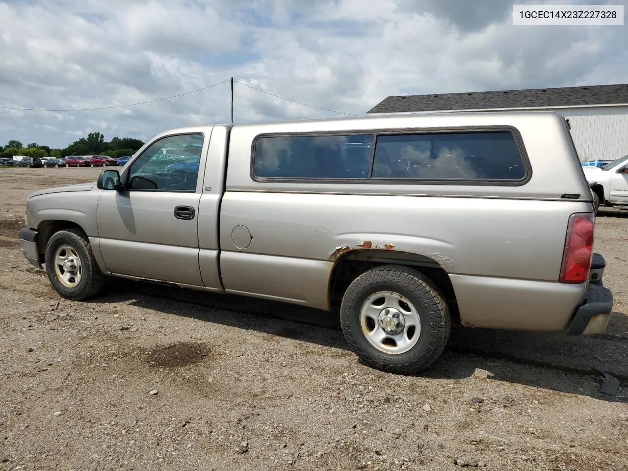 2003 Chevrolet Silverado C1500 VIN: 1GCEC14X23Z227328 Lot: 74180974