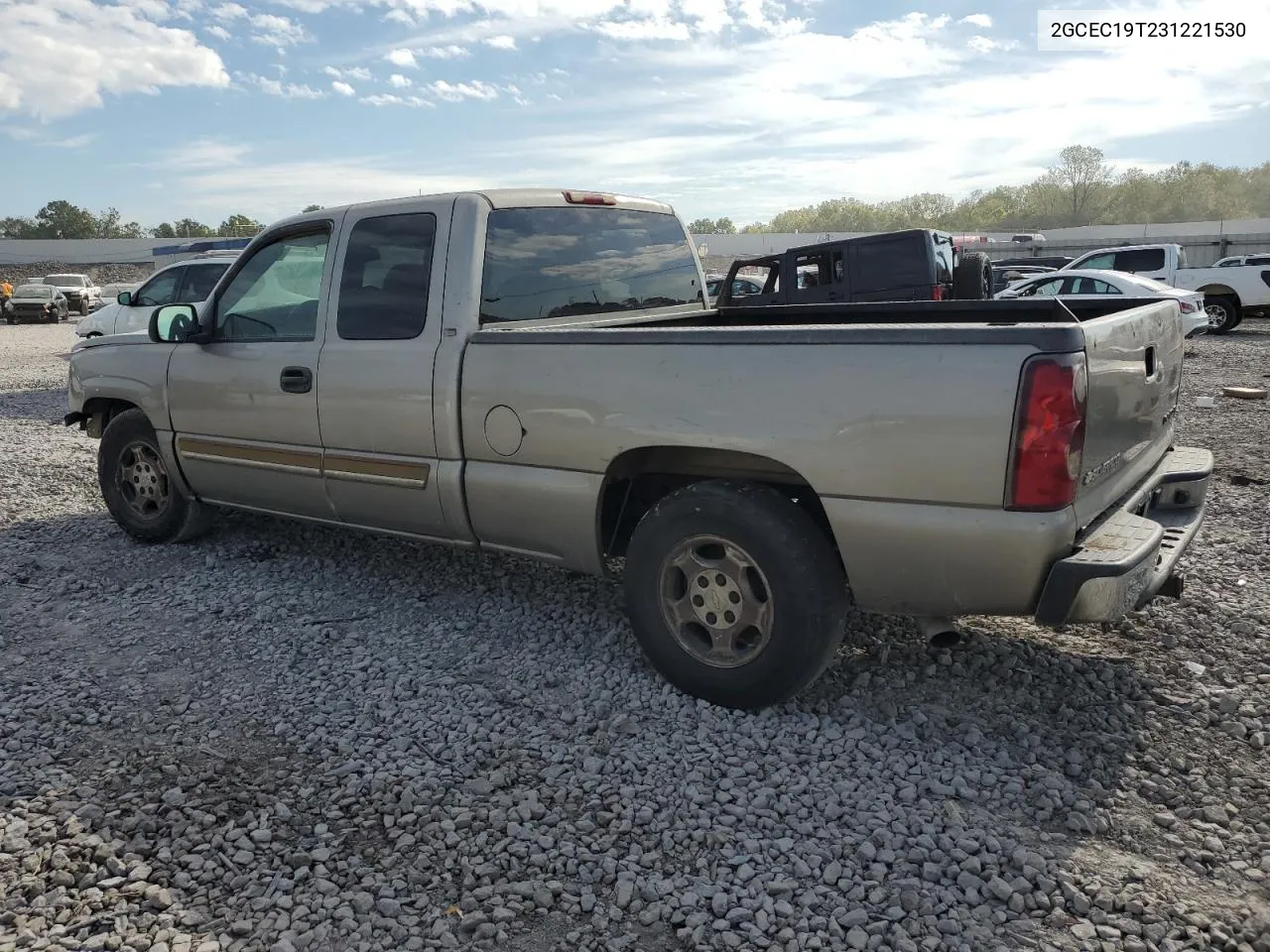 2003 Chevrolet Silverado C1500 VIN: 2GCEC19T231221530 Lot: 74292444