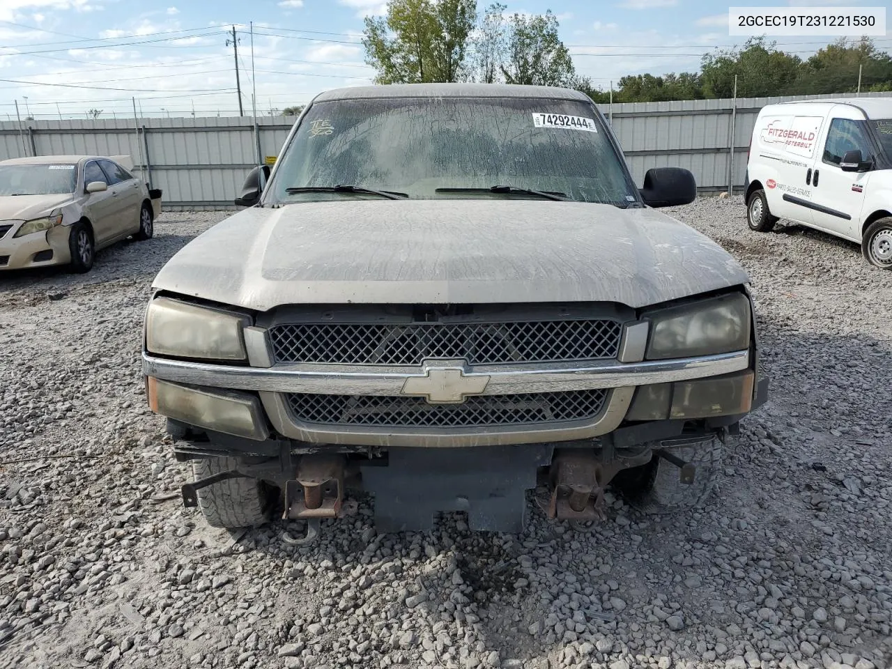 2003 Chevrolet Silverado C1500 VIN: 2GCEC19T231221530 Lot: 74292444