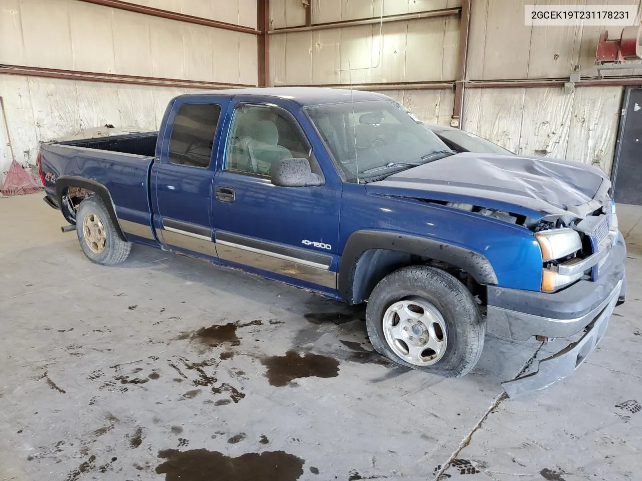 2003 Chevrolet Silverado K1500 VIN: 2GCEK19T231178231 Lot: 74420484