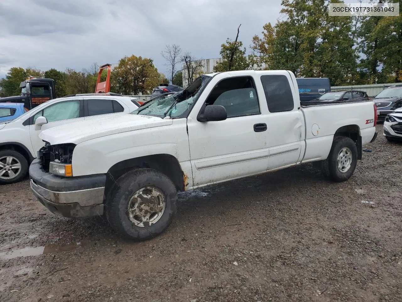 2003 Chevrolet Silverado K1500 VIN: 2GCEK19T731361043 Lot: 74672174