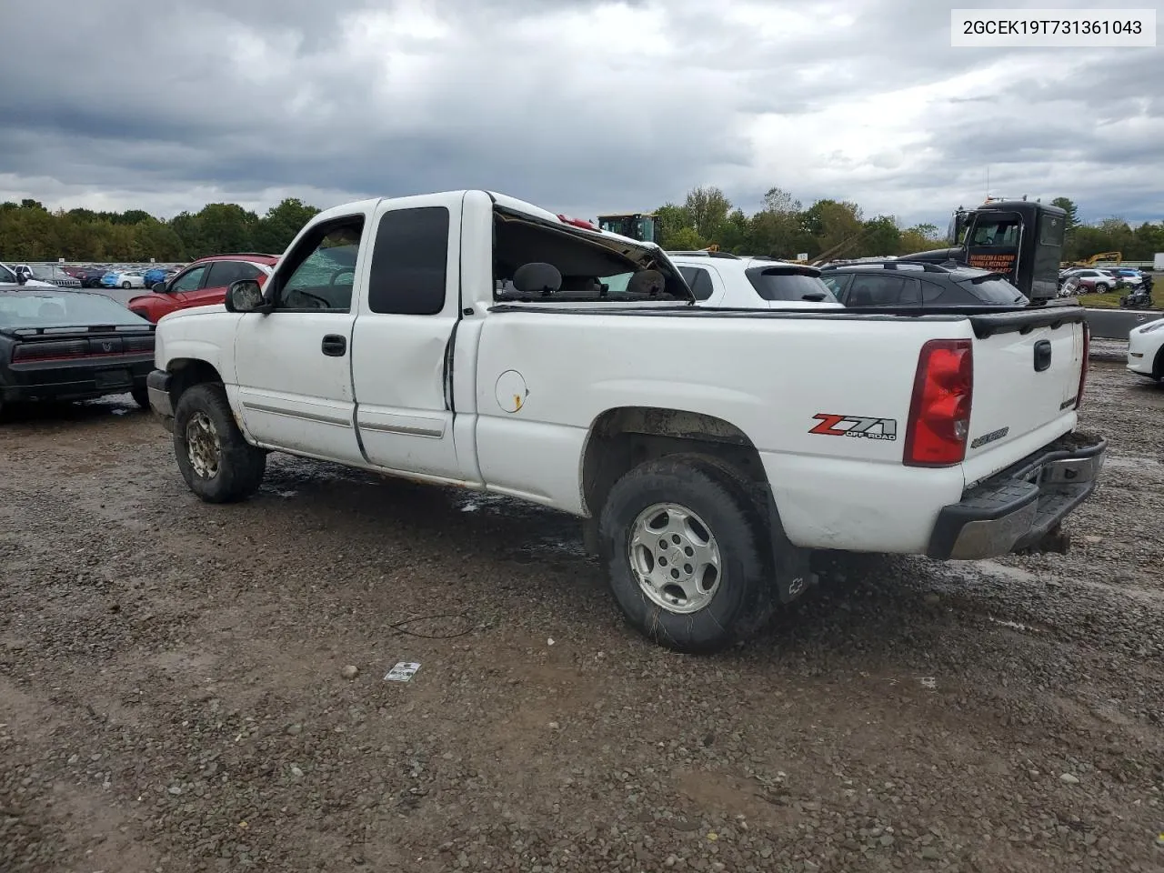 2003 Chevrolet Silverado K1500 VIN: 2GCEK19T731361043 Lot: 74672174