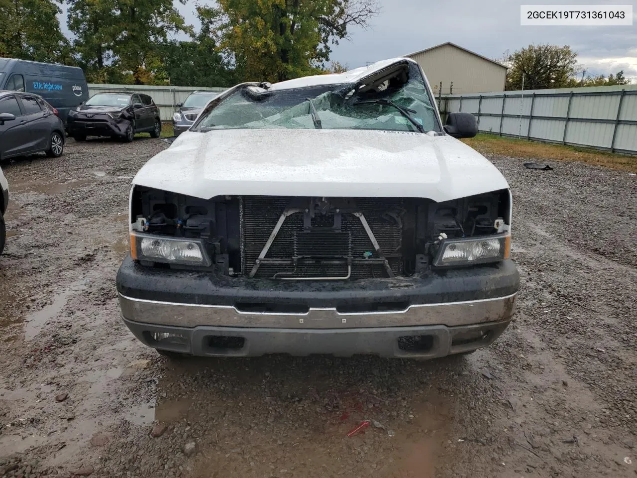 2003 Chevrolet Silverado K1500 VIN: 2GCEK19T731361043 Lot: 74672174