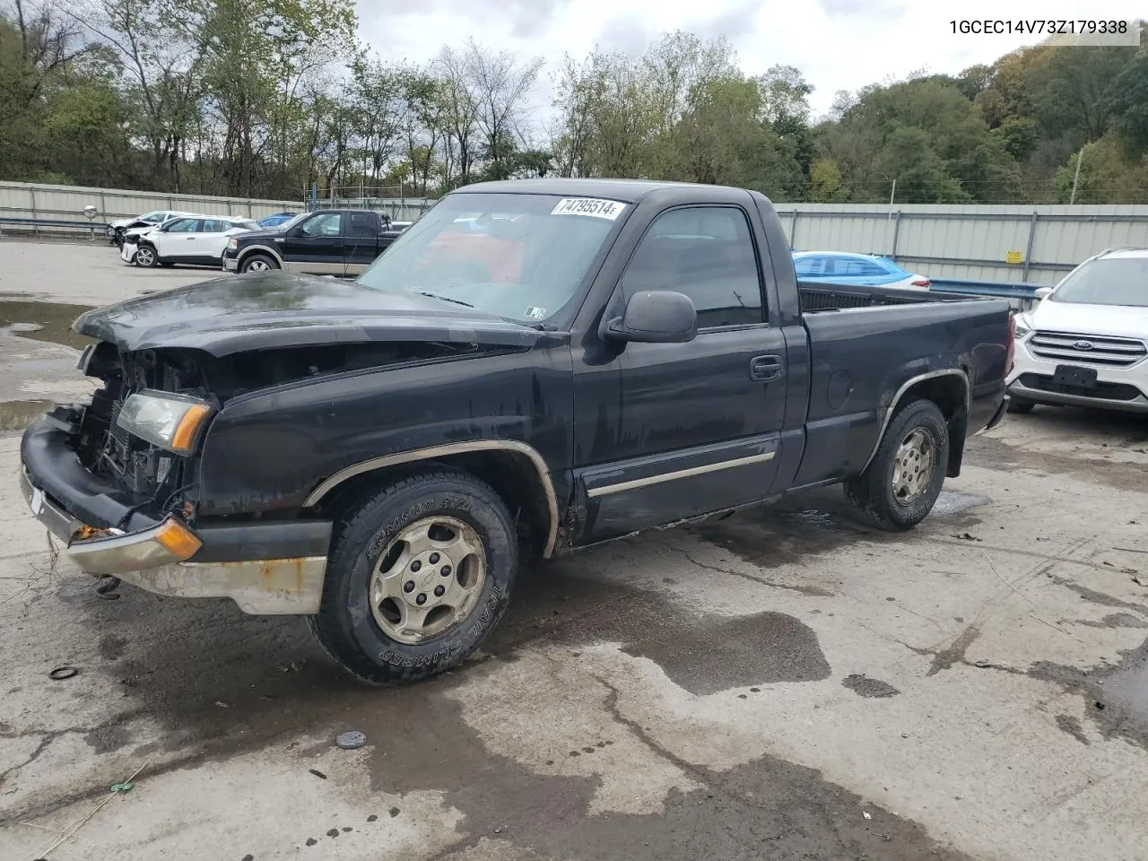 2003 Chevrolet Silverado C1500 VIN: 1GCEC14V73Z179338 Lot: 74795514