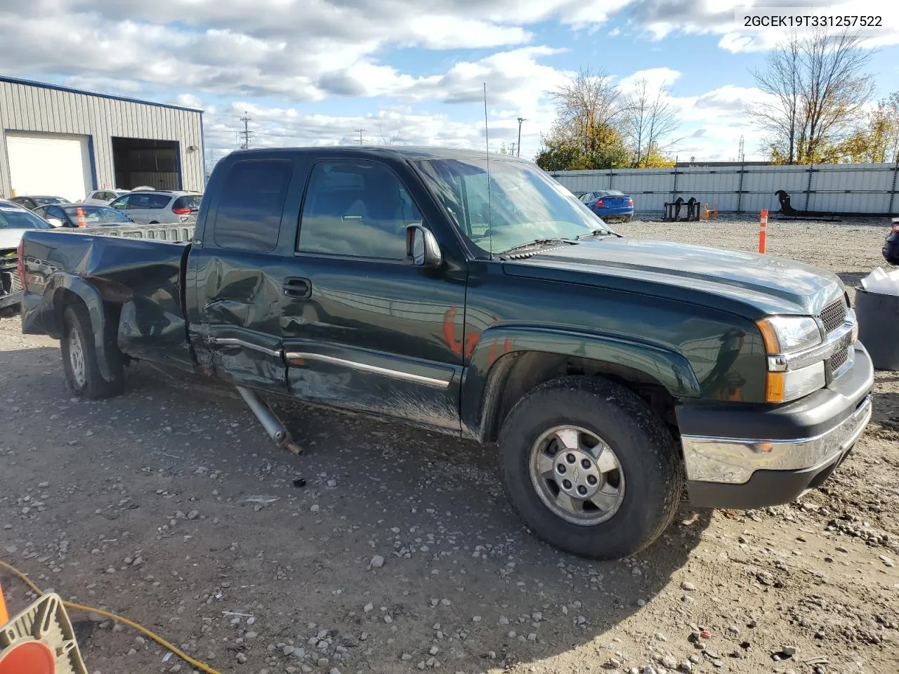 2003 Chevrolet Silverado K1500 VIN: 2GCEK19T331257522 Lot: 75418944