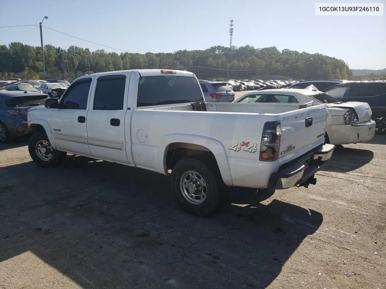 2003 Chevrolet Silverado K1500 Heavy Duty VIN: 1GCGK13U93F246110 Lot: 75433684