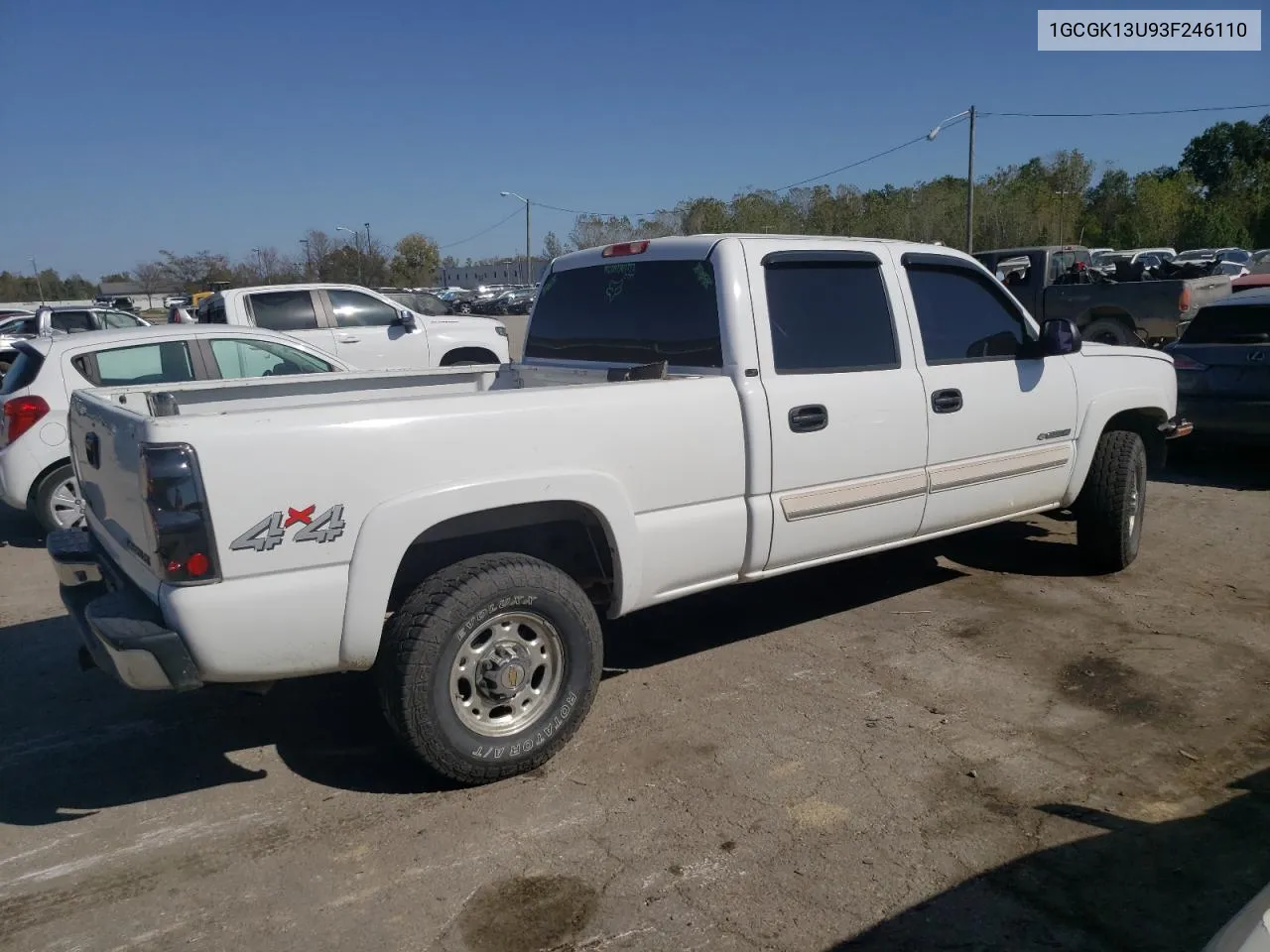 2003 Chevrolet Silverado K1500 Heavy Duty VIN: 1GCGK13U93F246110 Lot: 75433684