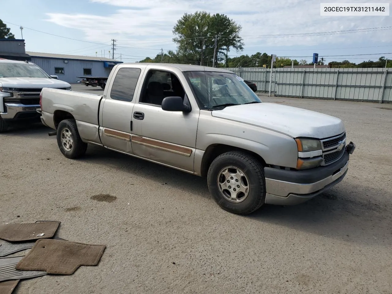 2003 Chevrolet Silverado C1500 VIN: 2GCEC19TX31211442 Lot: 75623594