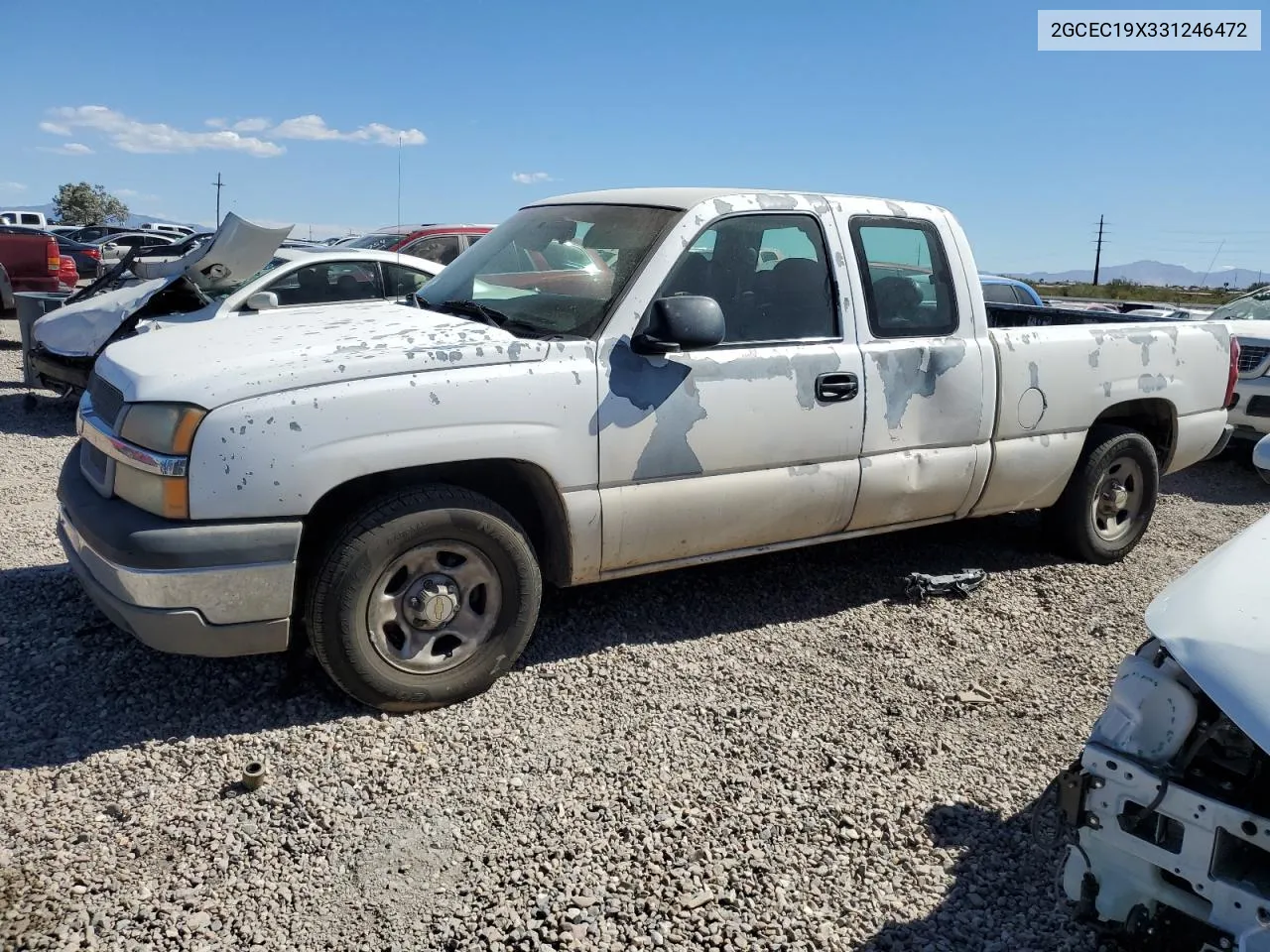 2003 Chevrolet Silverado C1500 VIN: 2GCEC19X331246472 Lot: 75774294