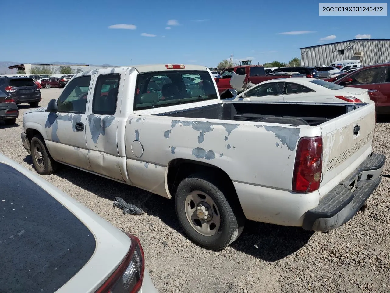 2003 Chevrolet Silverado C1500 VIN: 2GCEC19X331246472 Lot: 75774294