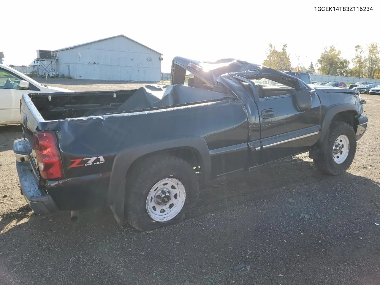 2003 Chevrolet Silverado K1500 VIN: 1GCEK14T83Z116234 Lot: 75836364