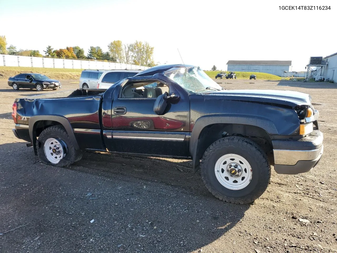 2003 Chevrolet Silverado K1500 VIN: 1GCEK14T83Z116234 Lot: 75836364