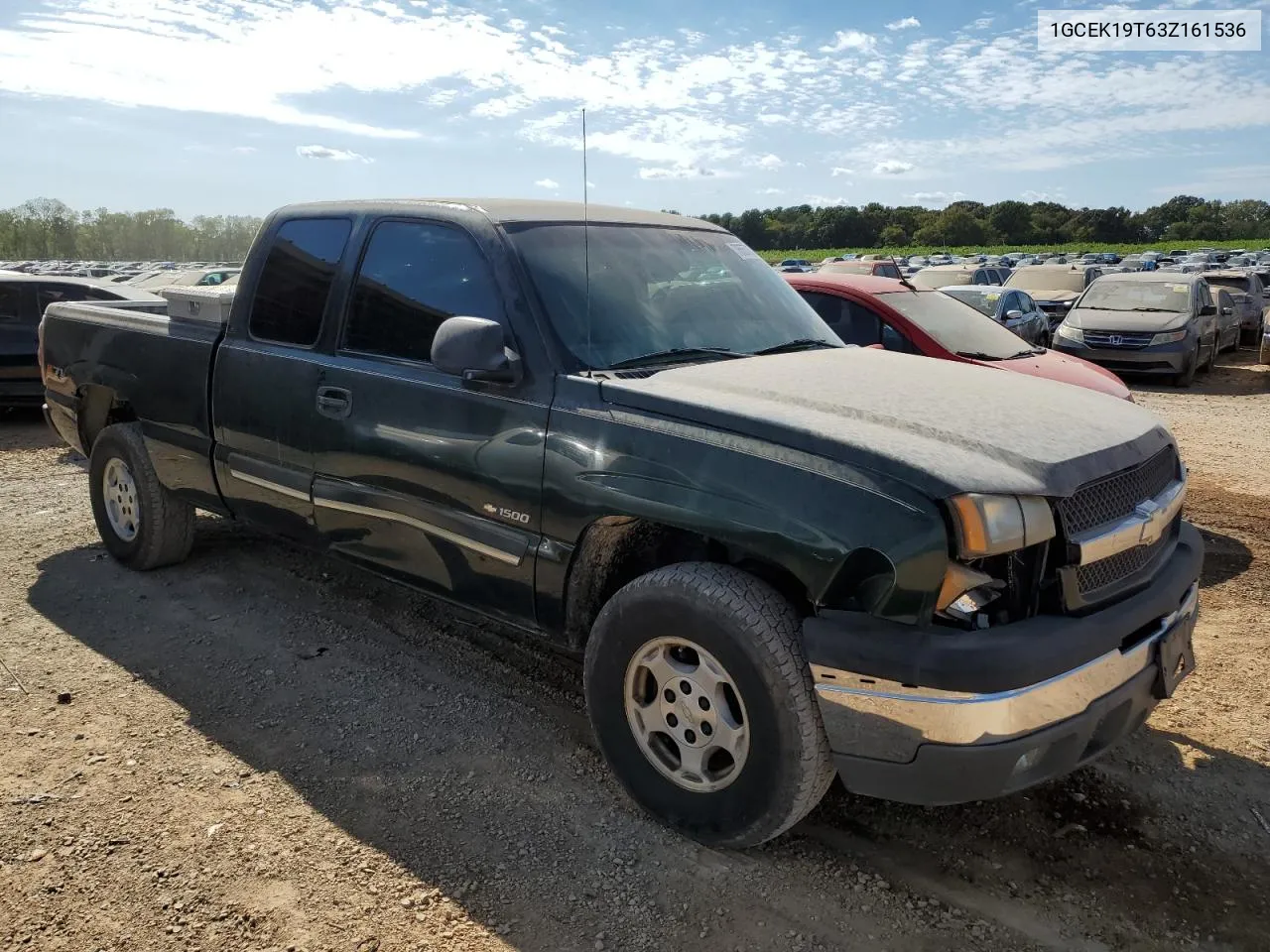 2003 Chevrolet Silverado K1500 VIN: 1GCEK19T63Z161536 Lot: 76557374