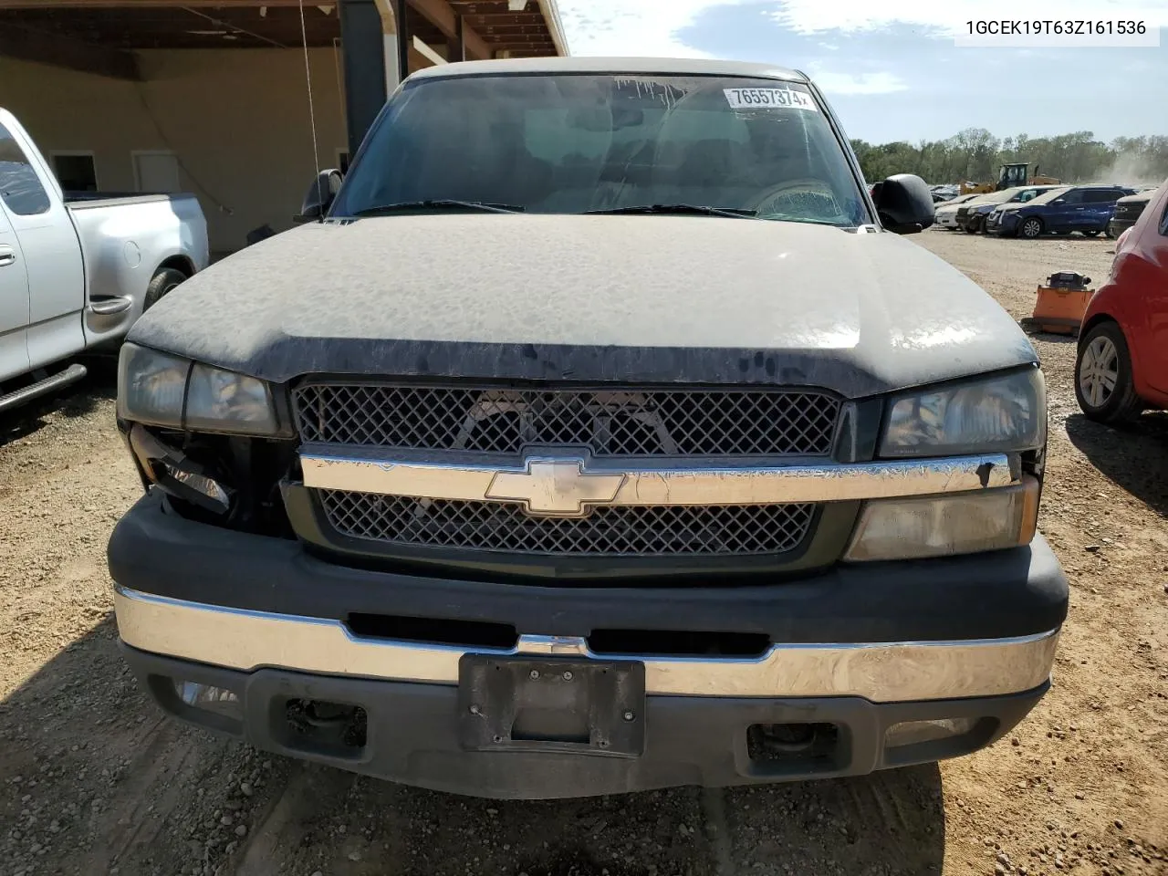 2003 Chevrolet Silverado K1500 VIN: 1GCEK19T63Z161536 Lot: 76557374