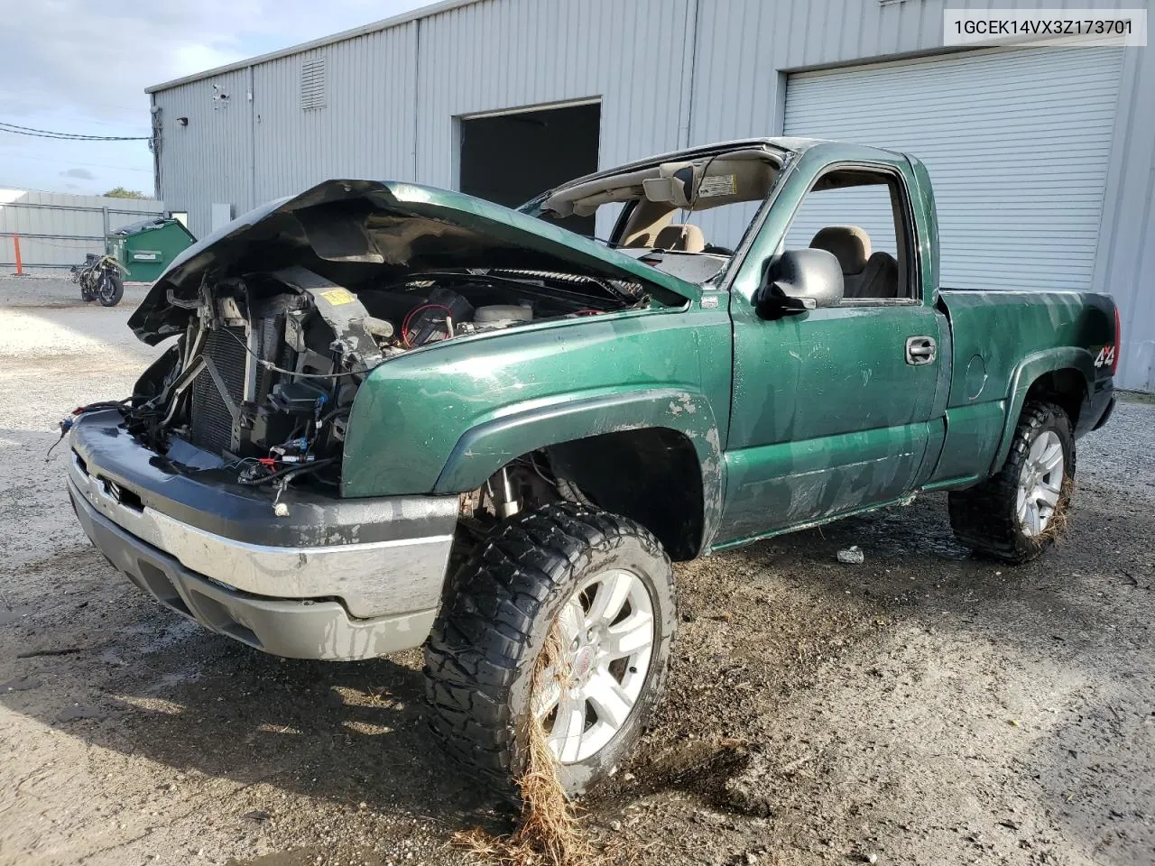 2003 Chevrolet Silverado K1500 VIN: 1GCEK14VX3Z173701 Lot: 76799884