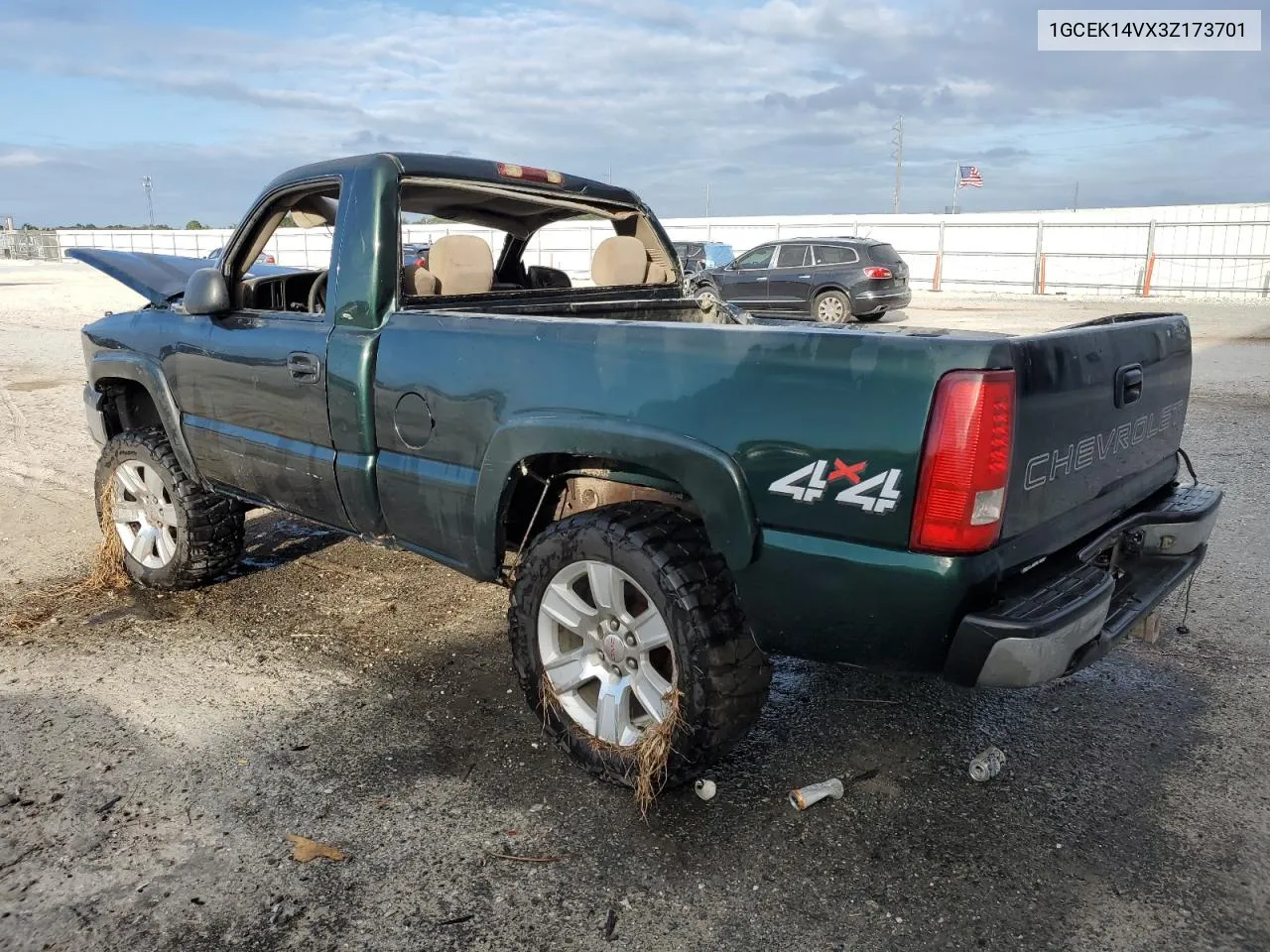 2003 Chevrolet Silverado K1500 VIN: 1GCEK14VX3Z173701 Lot: 76799884