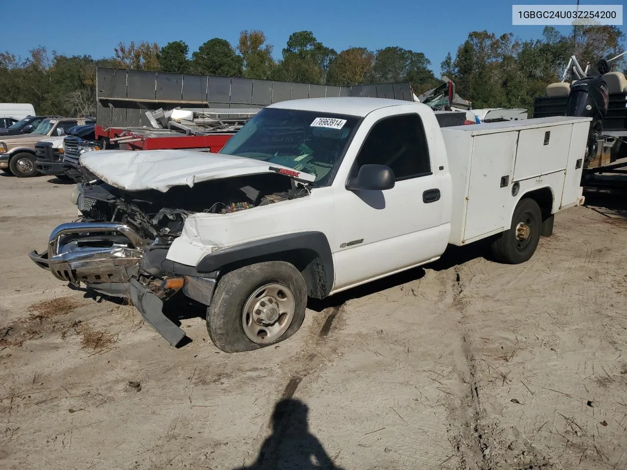 2003 Chevrolet Silverado C2500 VIN: 1GBGC24U03Z254200 Lot: 76963914