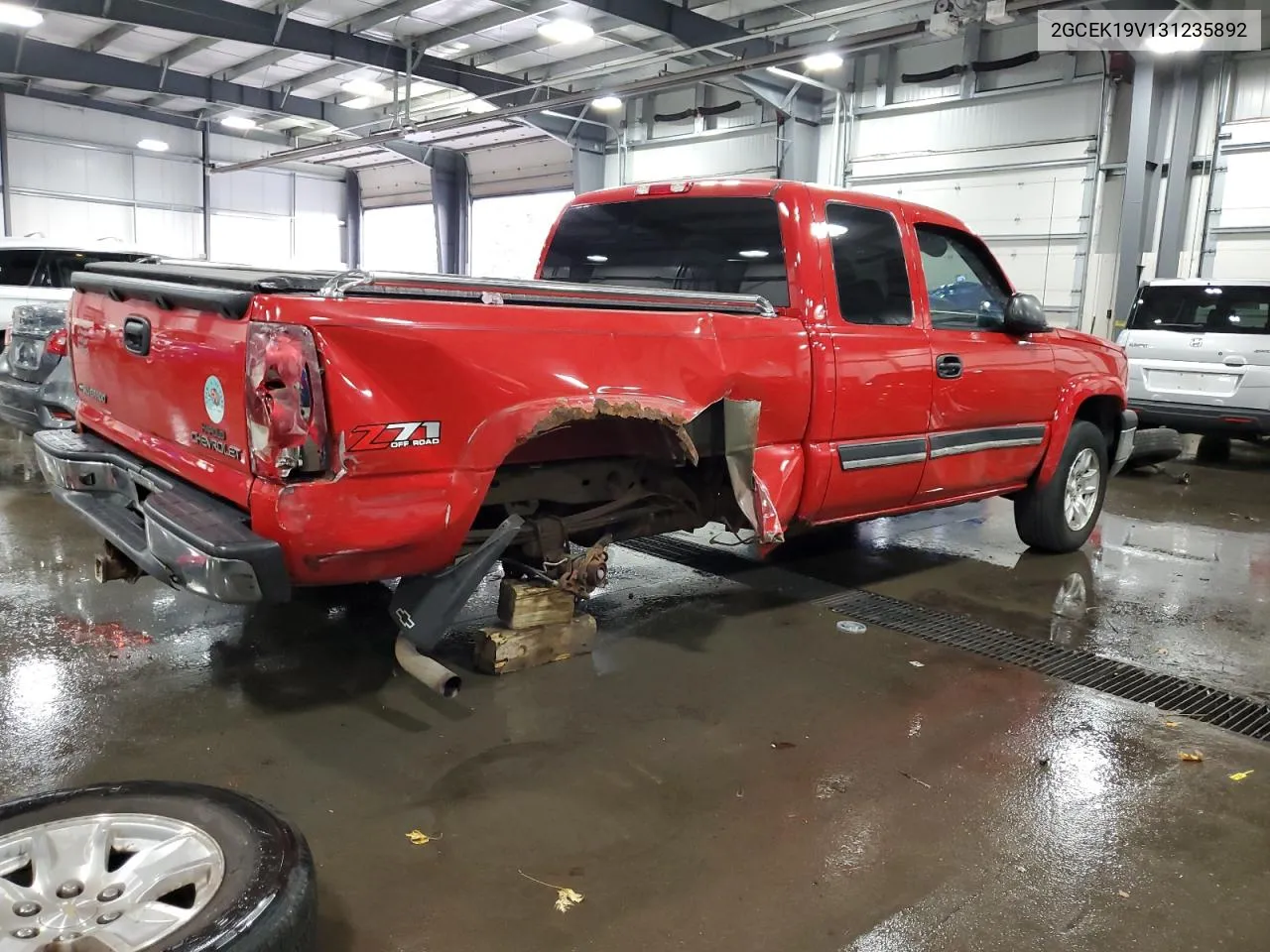 2003 Chevrolet Silverado K1500 VIN: 2GCEK19V131235892 Lot: 77091044