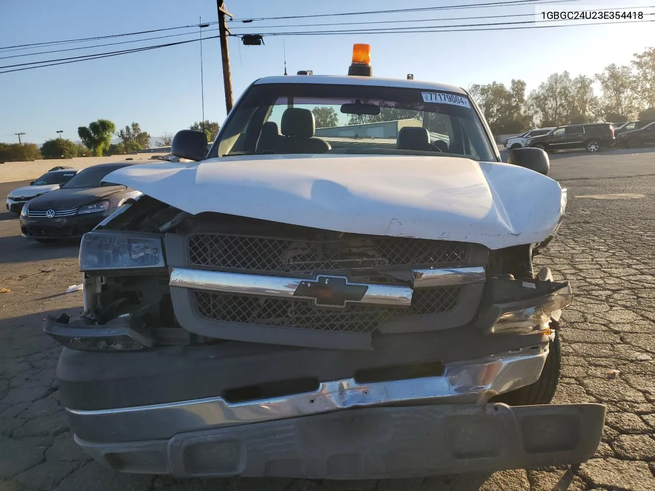 2003 Chevrolet Silverado C2500 VIN: 1GBGC24U23E354418 Lot: 77179004