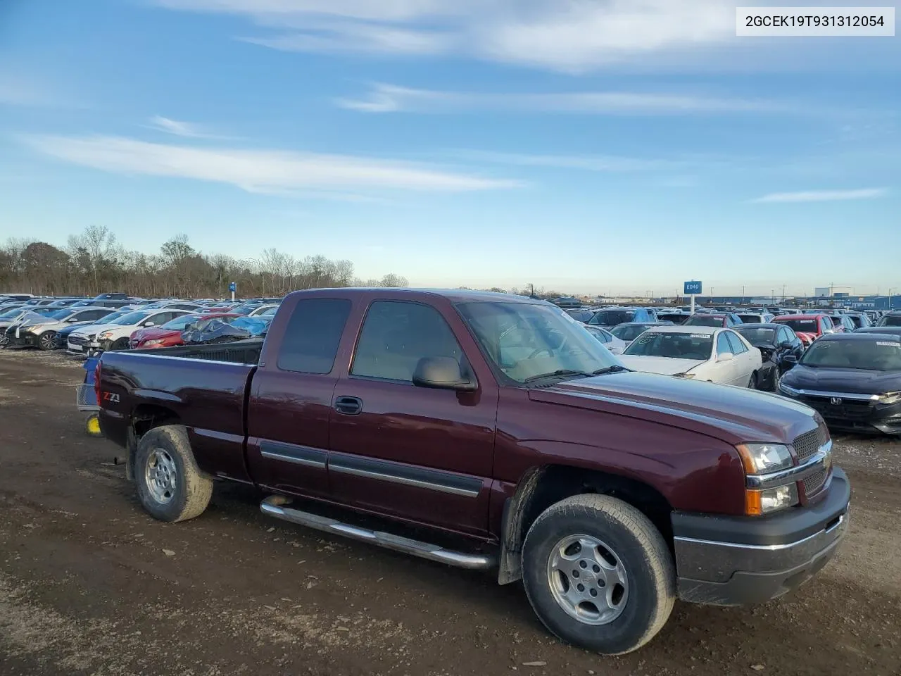 2003 Chevrolet Silverado K1500 VIN: 2GCEK19T931312054 Lot: 77443704