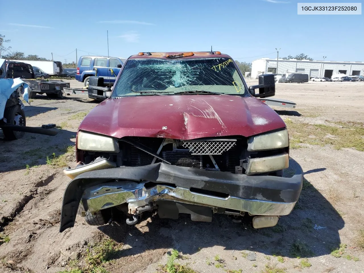 2003 Chevrolet Silverado K3500 VIN: 1GCJK33123F252080 Lot: 77593284