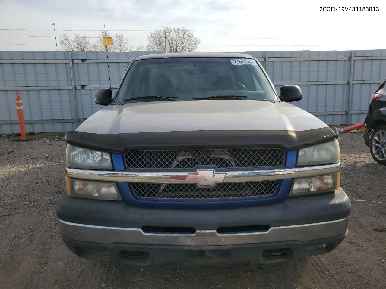 2003 Chevrolet Silverado K1500 VIN: 2GCEK19V431183013 Lot: 77877564