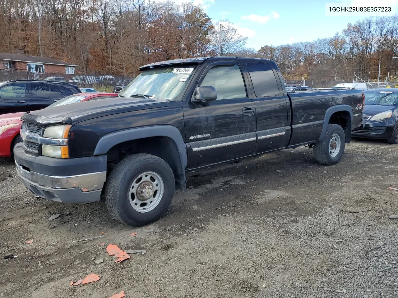 2003 Chevrolet Silverado K2500 Heavy Duty VIN: 1GCHK29U83E357223 Lot: 78837244