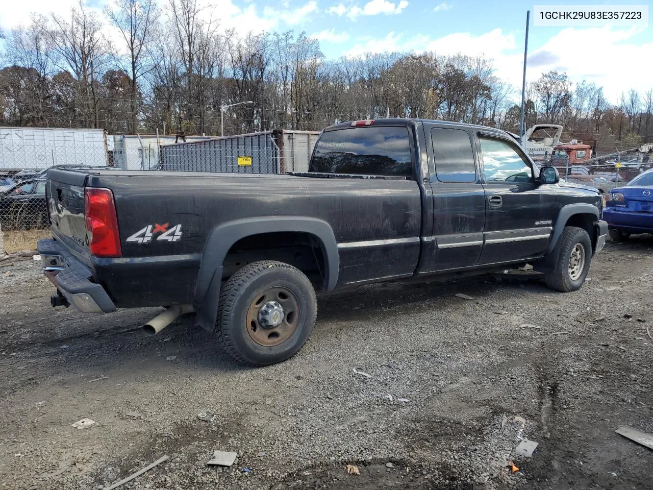 2003 Chevrolet Silverado K2500 Heavy Duty VIN: 1GCHK29U83E357223 Lot: 78837244