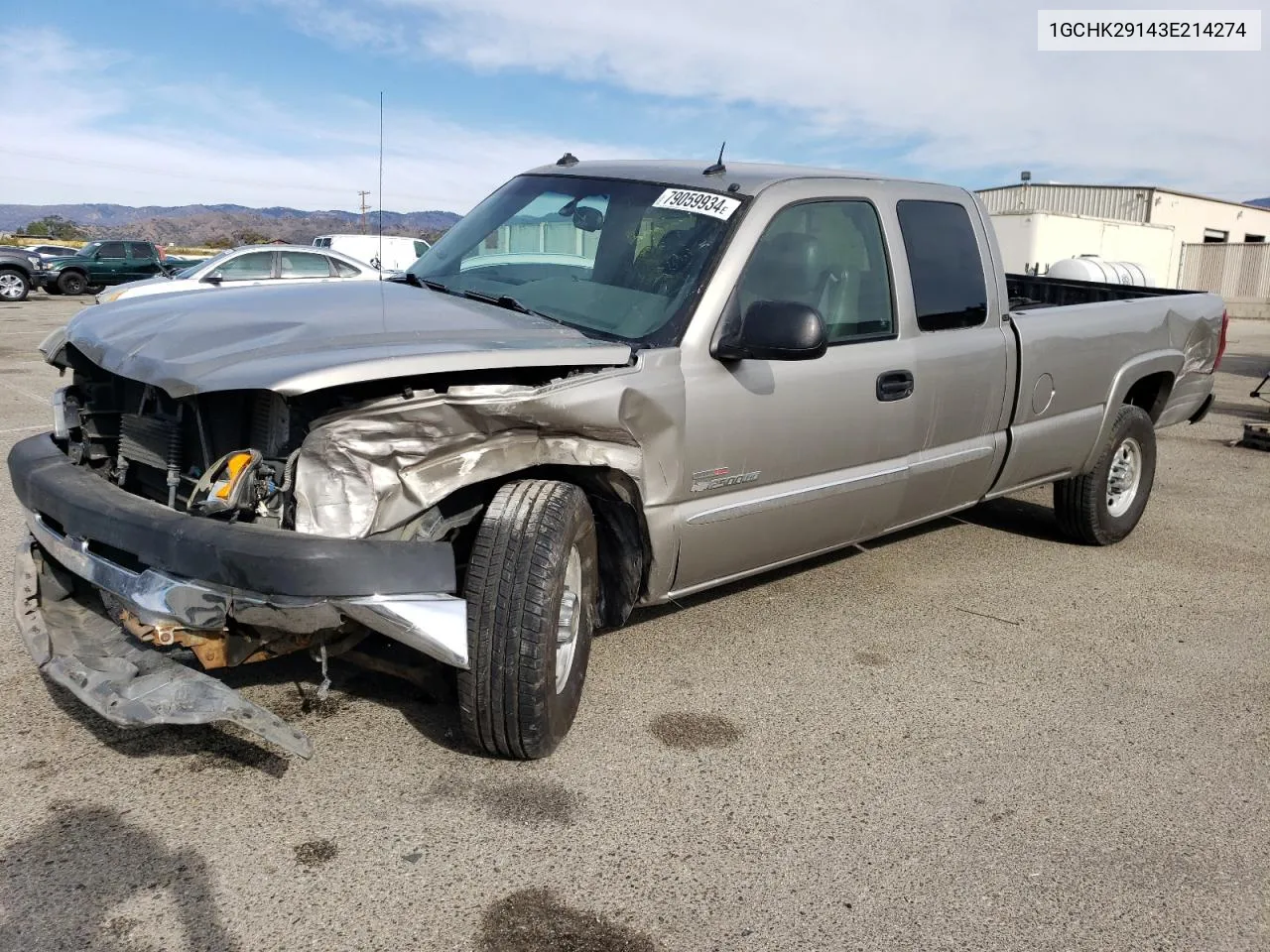 2003 Chevrolet Silverado K2500 Heavy Duty VIN: 1GCHK29143E214274 Lot: 79059934