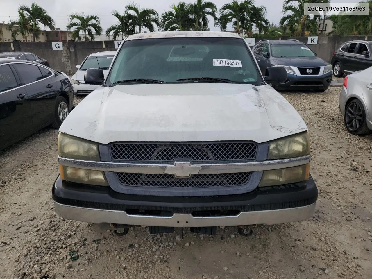 2003 Chevrolet Silverado C1500 VIN: 2GCEC19V631168963 Lot: 79175394