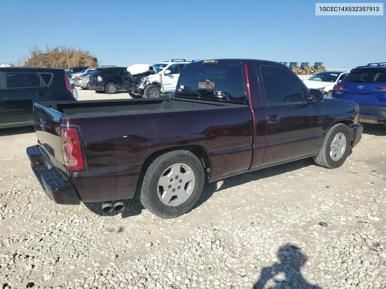 2003 Chevrolet Silverado C1500 VIN: 1GCEC14X53Z357913 Lot: 79317674